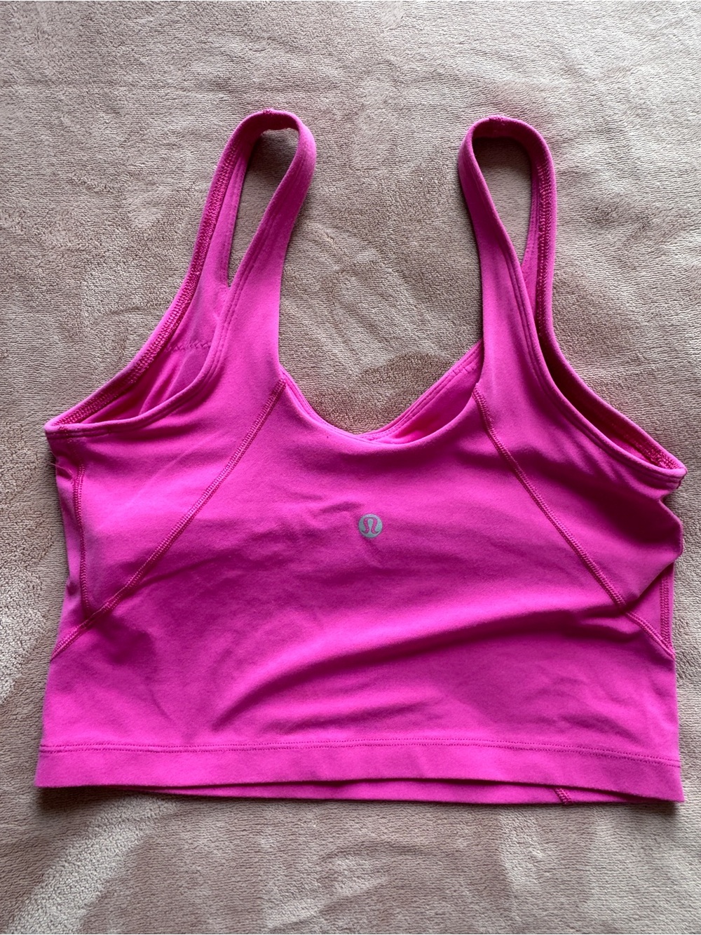 lululemon athletica Hot Pink Sports Bra Crop Top